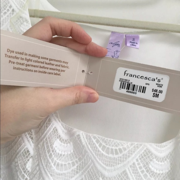 Francesca’s White Lace Dress - Picture 8 of 8